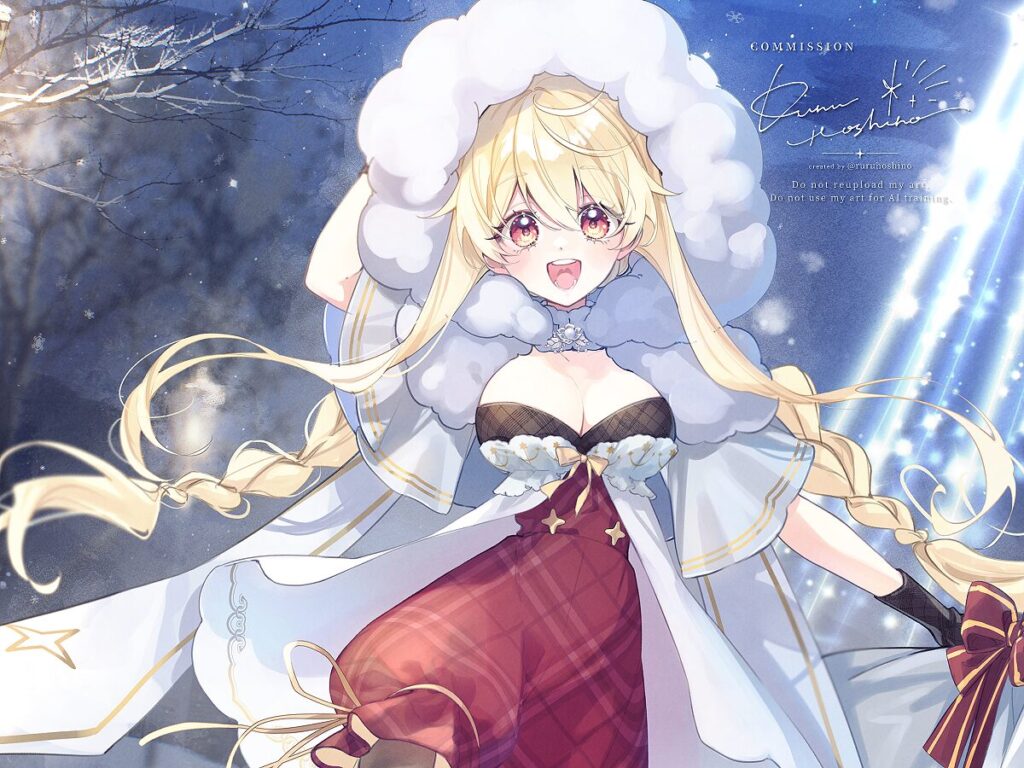 VTuberあんずさん｜2024年クリスマスイラストアップ